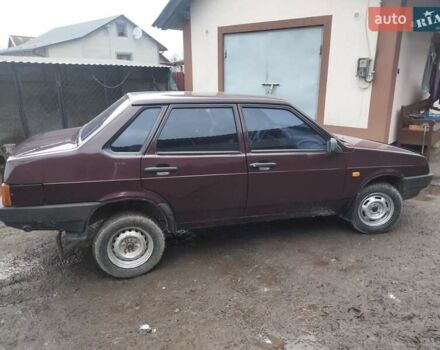 Красный ВАЗ 21099, объемом двигателя 1.6 л и пробегом 205 тыс. км за 2700 $, фото 5 на Automoto.ua