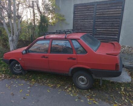 Красный ВАЗ 21099, объемом двигателя 1.5 л и пробегом 90 тыс. км за 716 $, фото 4 на Automoto.ua