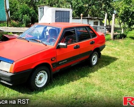 Красный ВАЗ 21099, объемом двигателя 1.5 л и пробегом 100 тыс. км за 650 $, фото 1 на Automoto.ua