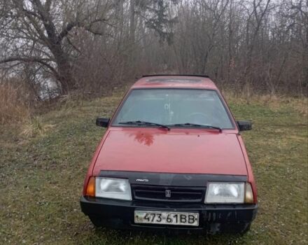 Красный ВАЗ 21099, объемом двигателя 1.5 л и пробегом 163 тыс. км за 400 $, фото 1 на Automoto.ua