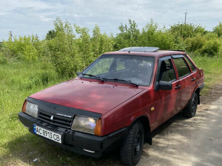 Красный ВАЗ 21099, объемом двигателя 1.46 л и пробегом 360 тыс. км за 1150 $, фото 1 на Automoto.ua