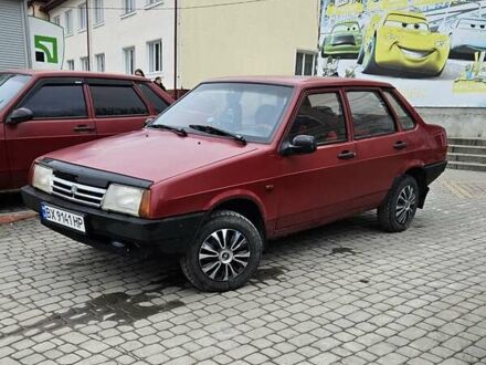Красный ВАЗ 21099, объемом двигателя 1.1 л и пробегом 200 тыс. км за 1300 $, фото 1 на Automoto.ua