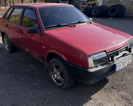 Красный ВАЗ 21099, объемом двигателя 1.3 л и пробегом 674 тыс. км за 1190 $, фото 1 на Automoto.ua
