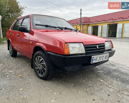 Красный ВАЗ 21099, объемом двигателя 1.29 л и пробегом 100 тыс. км за 1600 $, фото 1 на Automoto.ua