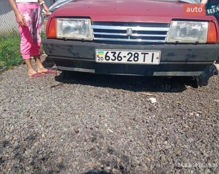 Красный ВАЗ 21099, объемом двигателя 1.3 л и пробегом 183 тыс. км за 1000 $, фото 1 на Automoto.ua