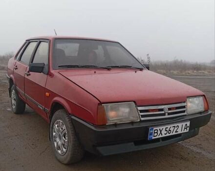 Красный ВАЗ 21099, объемом двигателя 1.5 л и пробегом 64 тыс. км за 1500 $, фото 1 на Automoto.ua