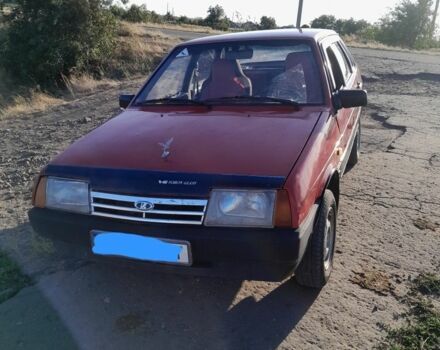 Красный ВАЗ 21099, объемом двигателя 1.5 л и пробегом 1 тыс. км за 1000 $, фото 1 на Automoto.ua