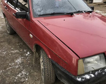 Красный ВАЗ 21099, объемом двигателя 1.5 л и пробегом 149 тыс. км за 1200 $, фото 1 на Automoto.ua