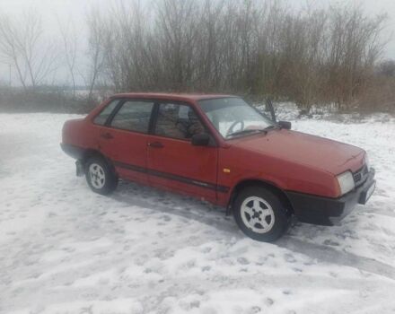 Красный ВАЗ 21099, объемом двигателя 1.3 л и пробегом 120 тыс. км за 441 $, фото 1 на Automoto.ua