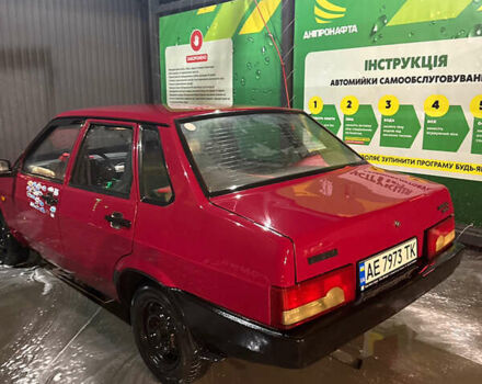 Красный ВАЗ 21099, объемом двигателя 1.5 л и пробегом 91 тыс. км за 1100 $, фото 1 на Automoto.ua