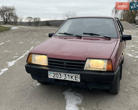 Красный ВАЗ 21099, объемом двигателя 1.5 л и пробегом 200 тыс. км за 550 $, фото 1 на Automoto.ua