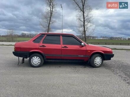 Красный ВАЗ 21099, объемом двигателя 1.3 л и пробегом 77 тыс. км за 990 $, фото 1 на Automoto.ua