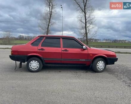 Червоний ВАЗ 21099, об'ємом двигуна 1.3 л та пробігом 77 тис. км за 1490 $, фото 1 на Automoto.ua