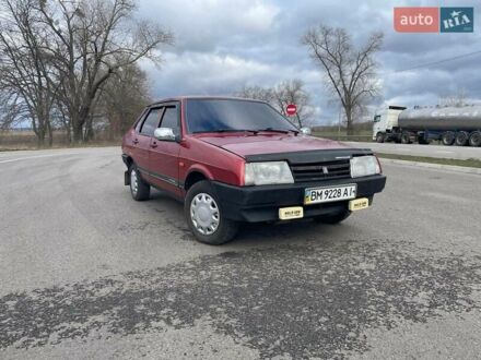 Красный ВАЗ 21099, объемом двигателя 1.3 л и пробегом 77 тыс. км за 1180 $, фото 1 на Automoto.ua