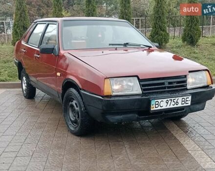 Красный ВАЗ 21099, объемом двигателя 1.5 л и пробегом 54 тыс. км за 999 $, фото 1 на Automoto.ua
