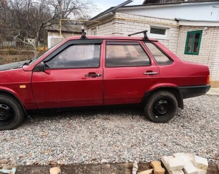 Красный ВАЗ 21099, объемом двигателя 1.5 л и пробегом 70 тыс. км за 1250 $, фото 1 на Automoto.ua