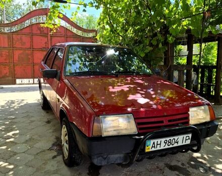 Красный ВАЗ 21099, объемом двигателя 1.5 л и пробегом 252 тыс. км за 1000 $, фото 1 на Automoto.ua