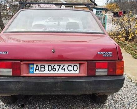 Красный ВАЗ 21099, объемом двигателя 1.5 л и пробегом 70 тыс. км за 1250 $, фото 1 на Automoto.ua