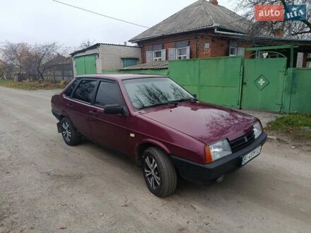 Красный ВАЗ 21099, объемом двигателя 1.5 л и пробегом 68 тыс. км за 1600 $, фото 1 на Automoto.ua