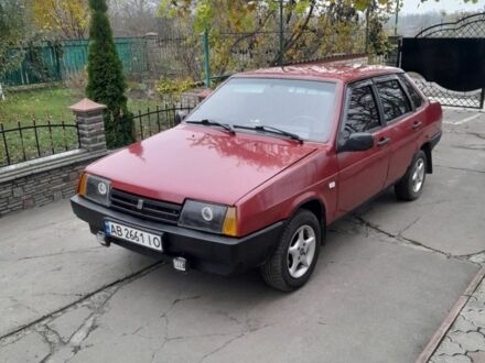 Красный ВАЗ 21099, объемом двигателя 1.5 л и пробегом 123 тыс. км за 2100 $, фото 1 на Automoto.ua