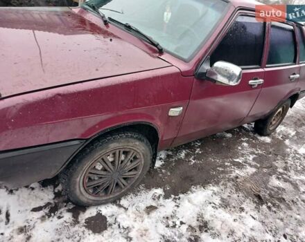 Красный ВАЗ 21099, объемом двигателя 1.5 л и пробегом 184 тыс. км за 1500 $, фото 1 на Automoto.ua