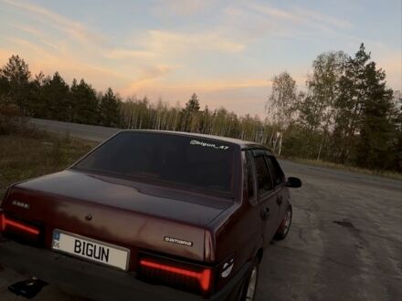 Красный ВАЗ 21099, объемом двигателя 1.6 л и пробегом 250 тыс. км за 2200 $, фото 1 на Automoto.ua