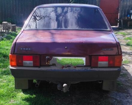 Красный ВАЗ 21099, объемом двигателя 1.5 л и пробегом 200 тыс. км за 952 $, фото 1 на Automoto.ua