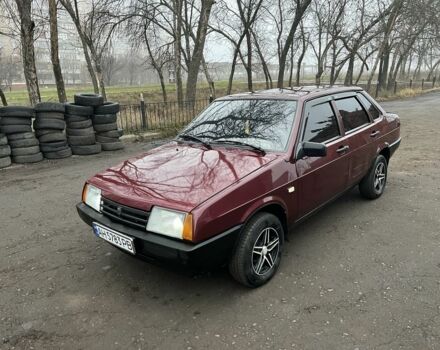 Красный ВАЗ 21099, объемом двигателя 1.5 л и пробегом 200 тыс. км за 1542 $, фото 1 на Automoto.ua