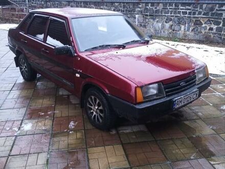 Красный ВАЗ 21099, объемом двигателя 1.5 л и пробегом 172 тыс. км за 1200 $, фото 1 на Automoto.ua