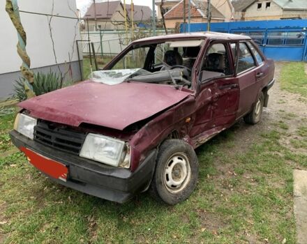 Красный ВАЗ 21099, объемом двигателя 1.5 л и пробегом 358 тыс. км за 500 $, фото 1 на Automoto.ua