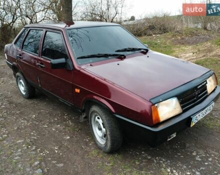 Красный ВАЗ 21099, объемом двигателя 1.5 л и пробегом 120 тыс. км за 1250 $, фото 1 на Automoto.ua