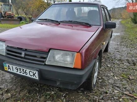 Красный ВАЗ 21099, объемом двигателя 1.6 л и пробегом 200 тыс. км за 1100 $, фото 1 на Automoto.ua