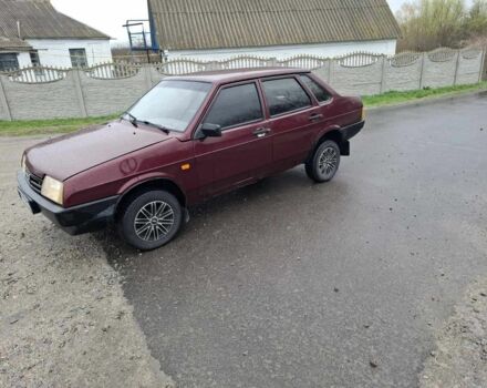 Красный ВАЗ 21099, объемом двигателя 1.6 л и пробегом 200 тыс. км за 1350 $, фото 1 на Automoto.ua