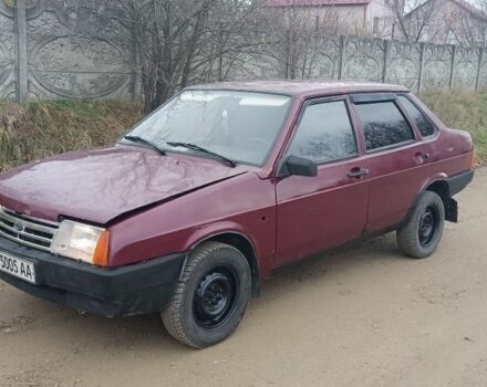 Красный ВАЗ 21099, объемом двигателя 1.6 л и пробегом 98 тыс. км за 575 $, фото 1 на Automoto.ua