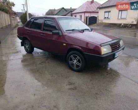 Красный ВАЗ 21099, объемом двигателя 1.6 л и пробегом 230 тыс. км за 1350 $, фото 1 на Automoto.ua