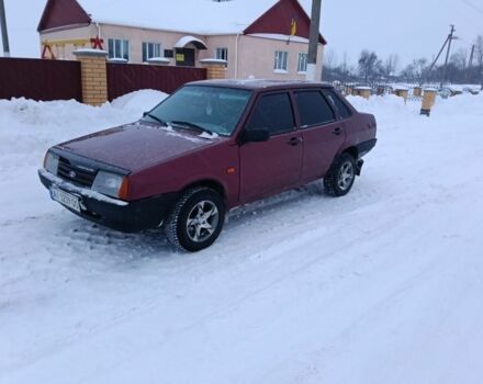Красный ВАЗ 21099, объемом двигателя 1.6 л и пробегом 125 тыс. км за 1750 $, фото 1 на Automoto.ua