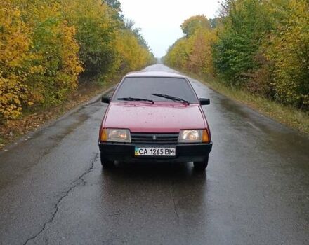 Красный ВАЗ 21099, объемом двигателя 1.5 л и пробегом 90 тыс. км за 1500 $, фото 1 на Automoto.ua