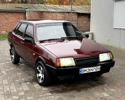 Красный ВАЗ 21099, объемом двигателя 1.6 л и пробегом 200 тыс. км за 999 $, фото 1 на Automoto.ua