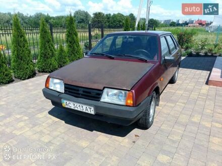 Красный ВАЗ 21099, объемом двигателя 1.6 л и пробегом 116 тыс. км за 1500 $, фото 1 на Automoto.ua