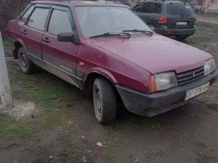 Красный ВАЗ 21099, объемом двигателя 1.6 л и пробегом 182 тыс. км за 1184 $, фото 1 на Automoto.ua