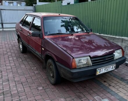 Красный ВАЗ 21099, объемом двигателя 1.5 л и пробегом 100 тыс. км за 438 $, фото 1 на Automoto.ua