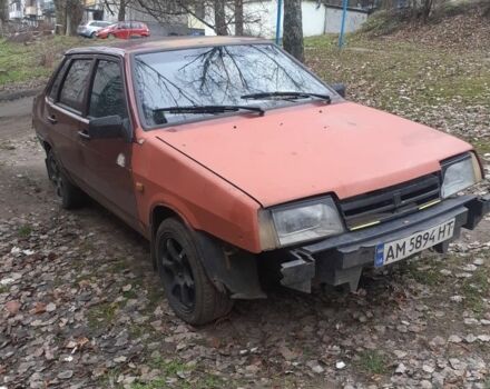 Красный ВАЗ 21099, объемом двигателя 1.6 л и пробегом 146 тыс. км за 592 $, фото 1 на Automoto.ua
