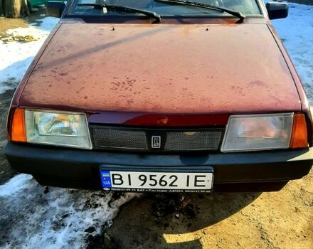 Красный ВАЗ 21099, объемом двигателя 1.6 л и пробегом 210 тыс. км за 4800 $, фото 1 на Automoto.ua