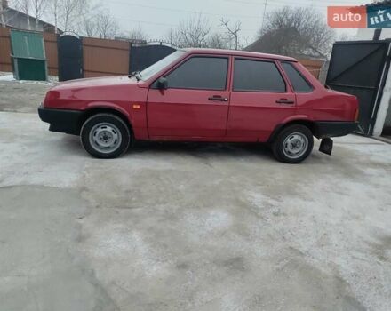 Красный ВАЗ 21099, объемом двигателя 1.6 л и пробегом 74 тыс. км за 3400 $, фото 1 на Automoto.ua