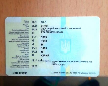 Серый ВАЗ 21099, объемом двигателя 1.5 л и пробегом 0 тыс. км за 600 $, фото 5 на Automoto.ua