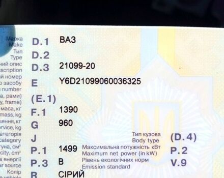 Серый ВАЗ 21099, объемом двигателя 1.5 л и пробегом 180 тыс. км за 1900 $, фото 5 на Automoto.ua