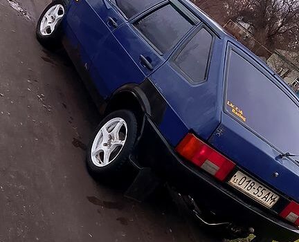 Синий ВАЗ 21099, объемом двигателя 1.5 л и пробегом 82 тыс. км за 600 $, фото 3 на Automoto.ua