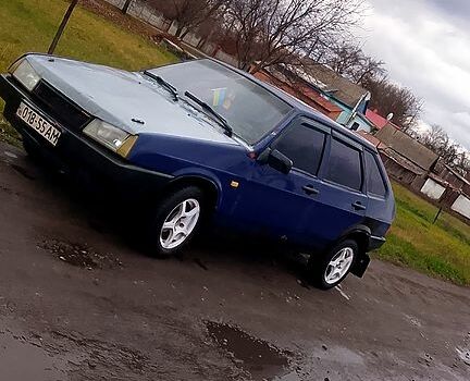 Синий ВАЗ 21099, объемом двигателя 1.5 л и пробегом 82 тыс. км за 600 $, фото 1 на Automoto.ua
