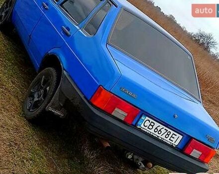 Синий ВАЗ 21099, объемом двигателя 1.5 л и пробегом 76 тыс. км за 1500 $, фото 1 на Automoto.ua