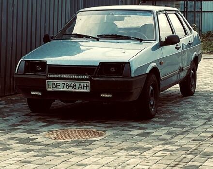 Синий ВАЗ 21099, объемом двигателя 1.5 л и пробегом 95 тыс. км за 1000 $, фото 1 на Automoto.ua